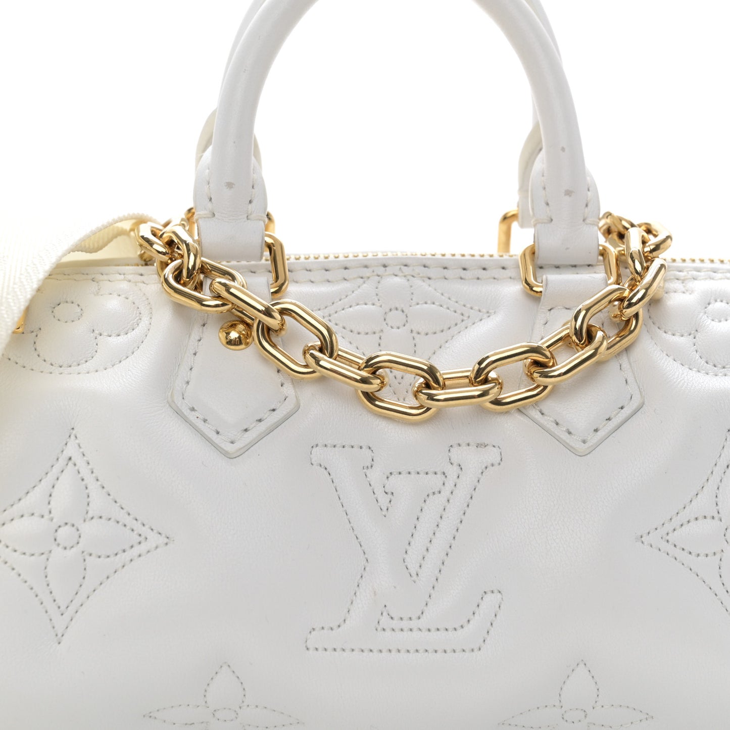 Calfskin Bubblegram Papillon BB Snow White