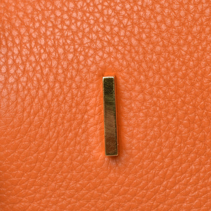 Hermes Taurillon Clemence Birkin 35 Orange 15 of 30