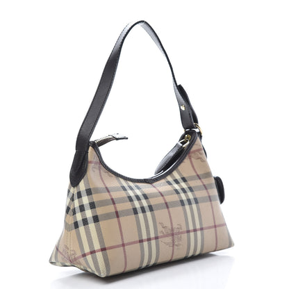 Burberry Haymarket Check Small Shoulder Bag Chocolate 3 of 13