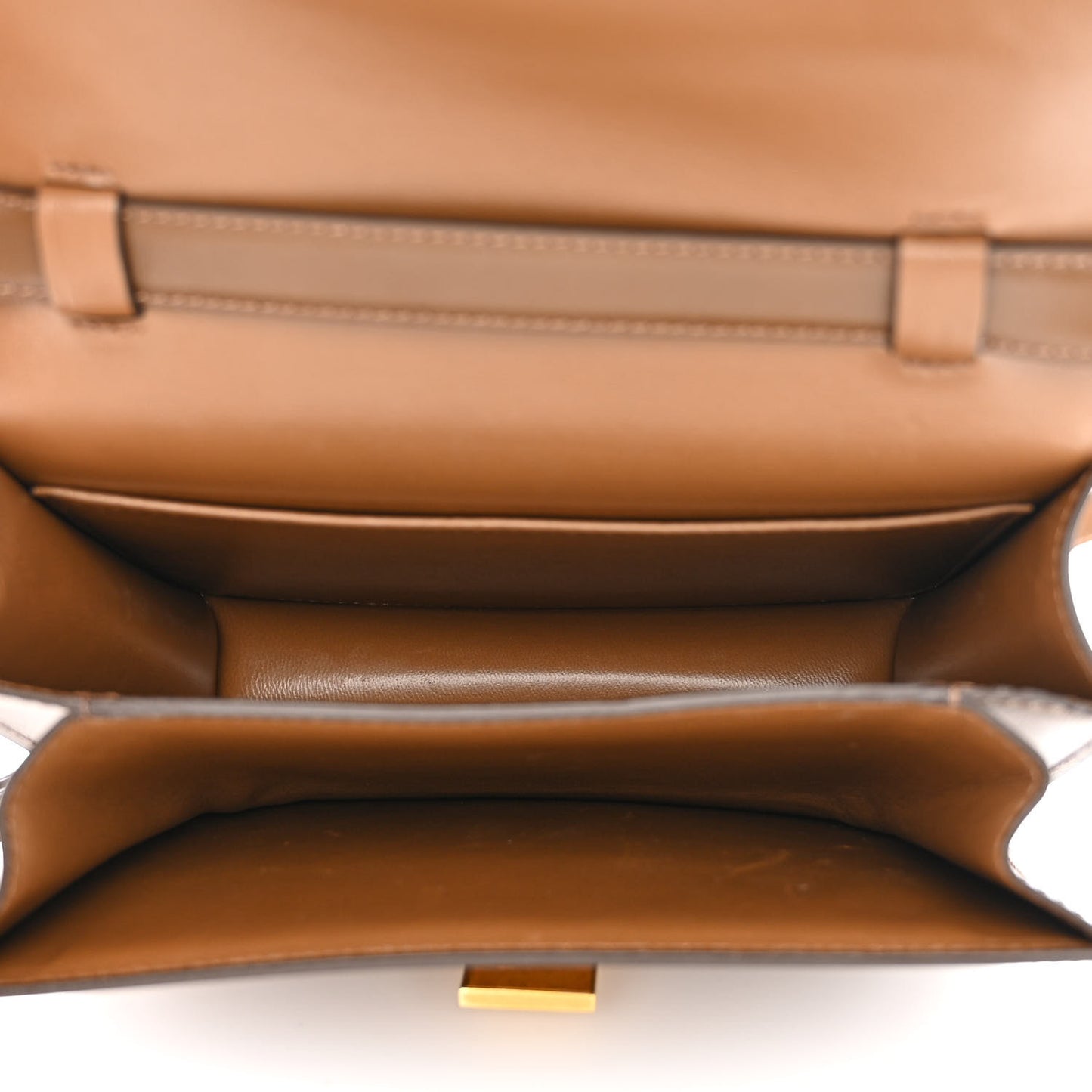 Box Calfskin Teen Classic Box Flap Bag Camel