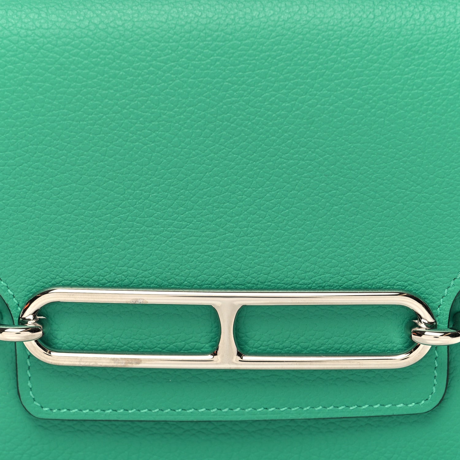 Hermes Evercolor Bi-Color Roulis Slim Wallet Menthe Vert Bosphore 10 of 11