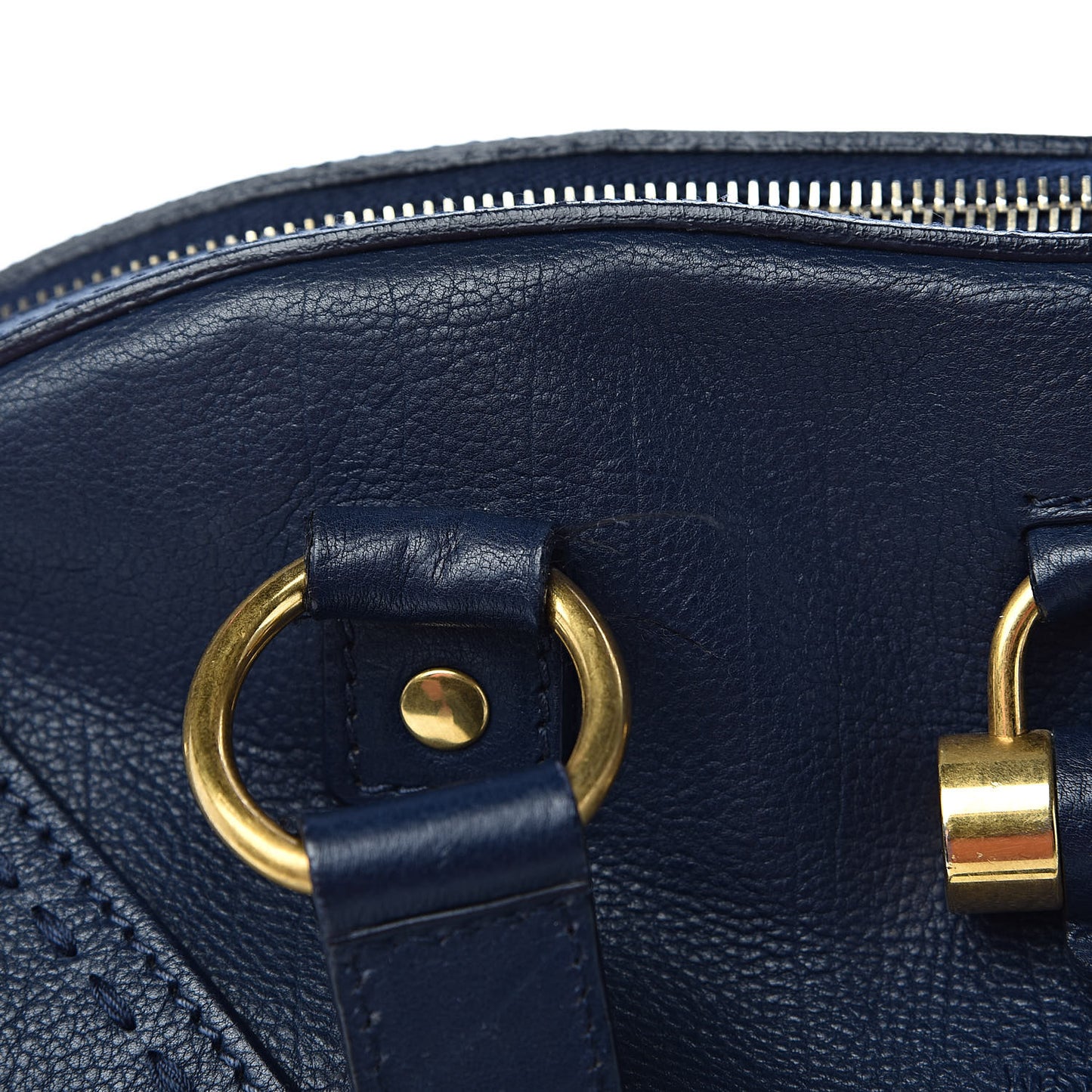 Calfskin Large Muse Navy Blue