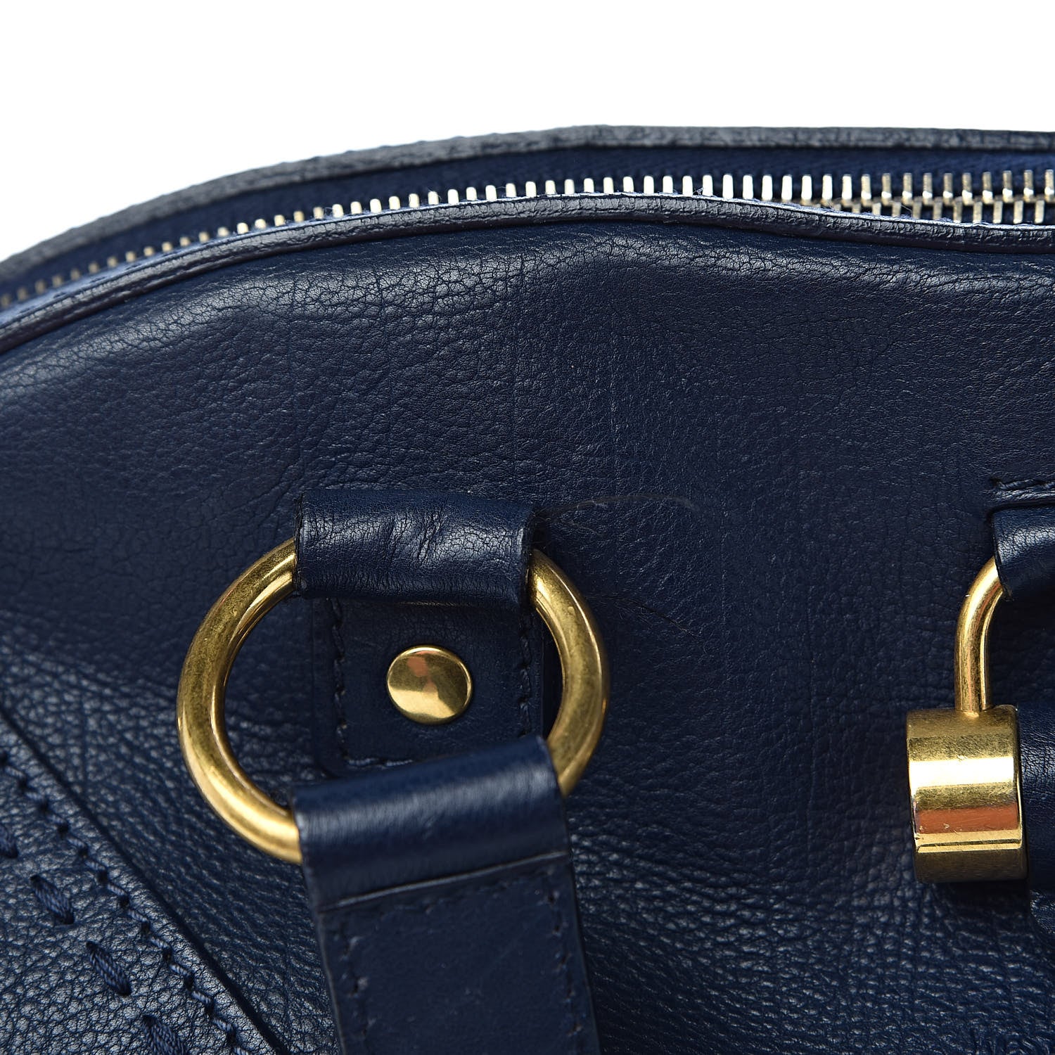 Saint Laurent Calfskin Large Muse Navy Blue 8 of 14