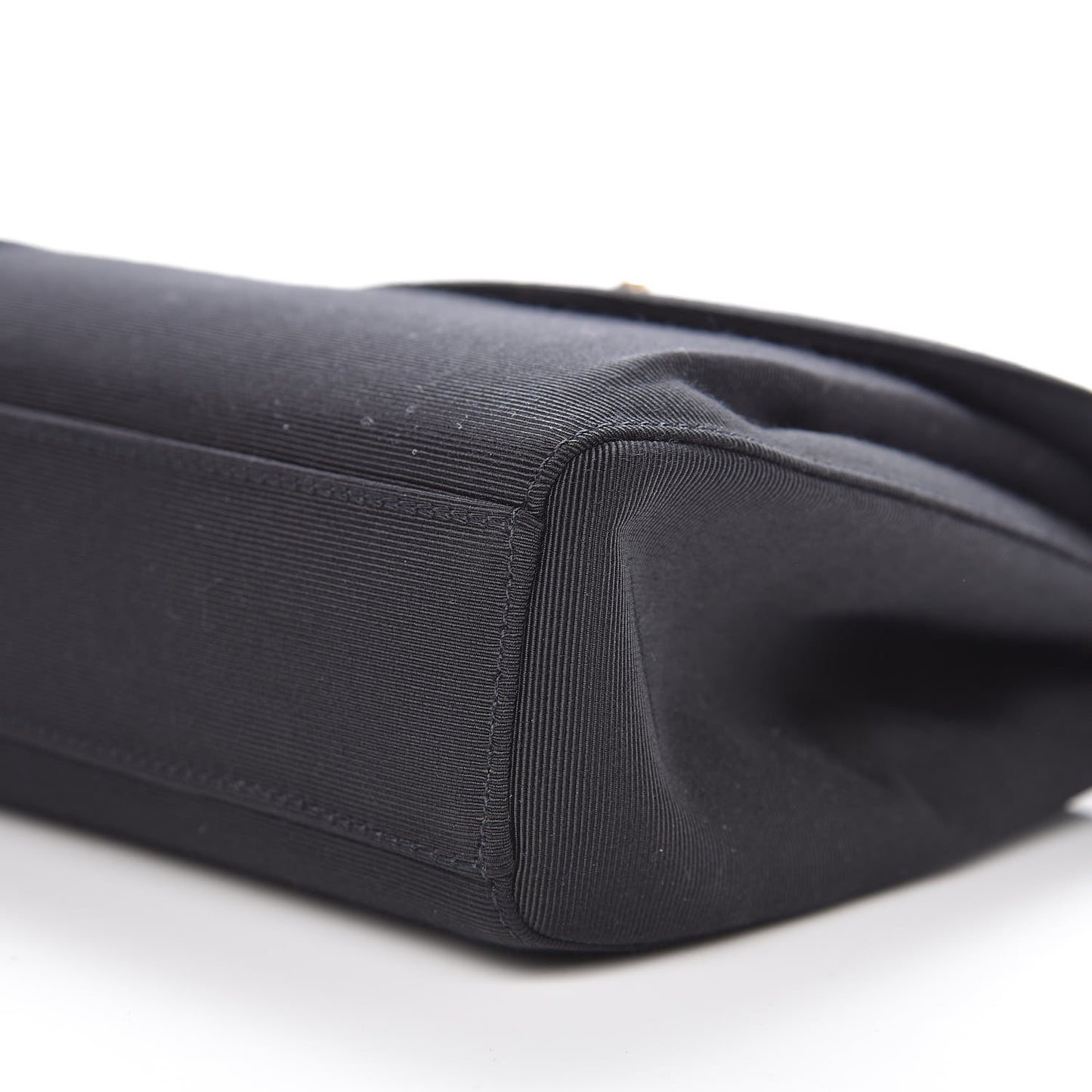 Grosgrain Mini Kelly Flap Bag Black