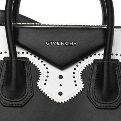 Givenchy Calfskin Brogue Medium Antigona Black White 8 of 11