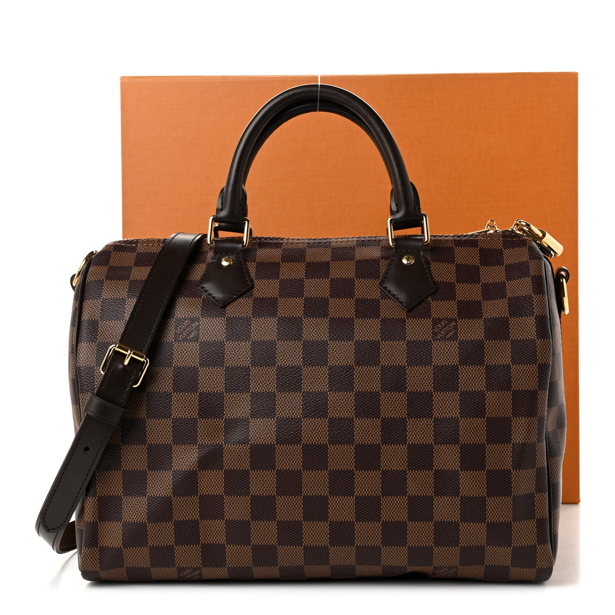 Louis Vuitton Damier Ebene Speedy Bandouliere 30 10 of 10