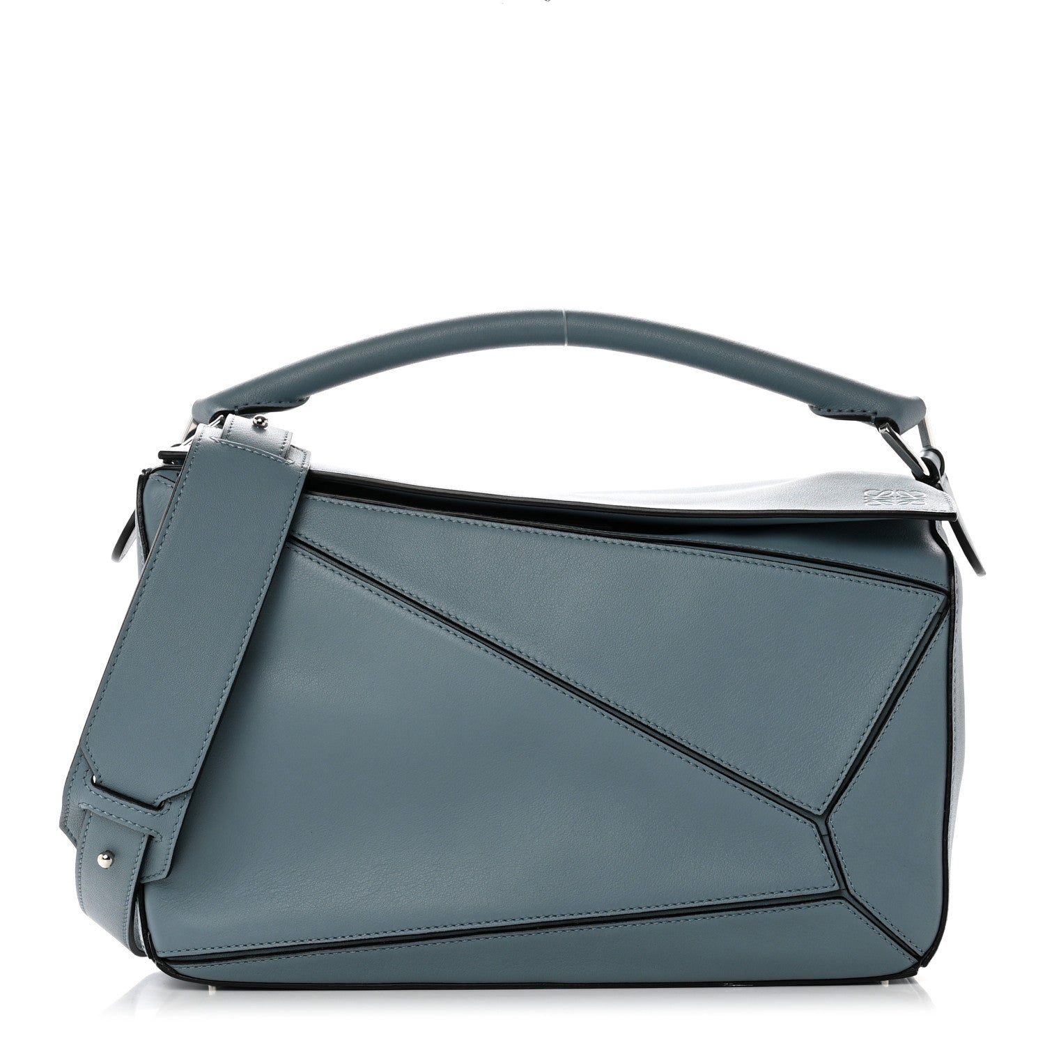Loewe Calfskin Medium Puzzle Bag Stone Blue 1 of 8