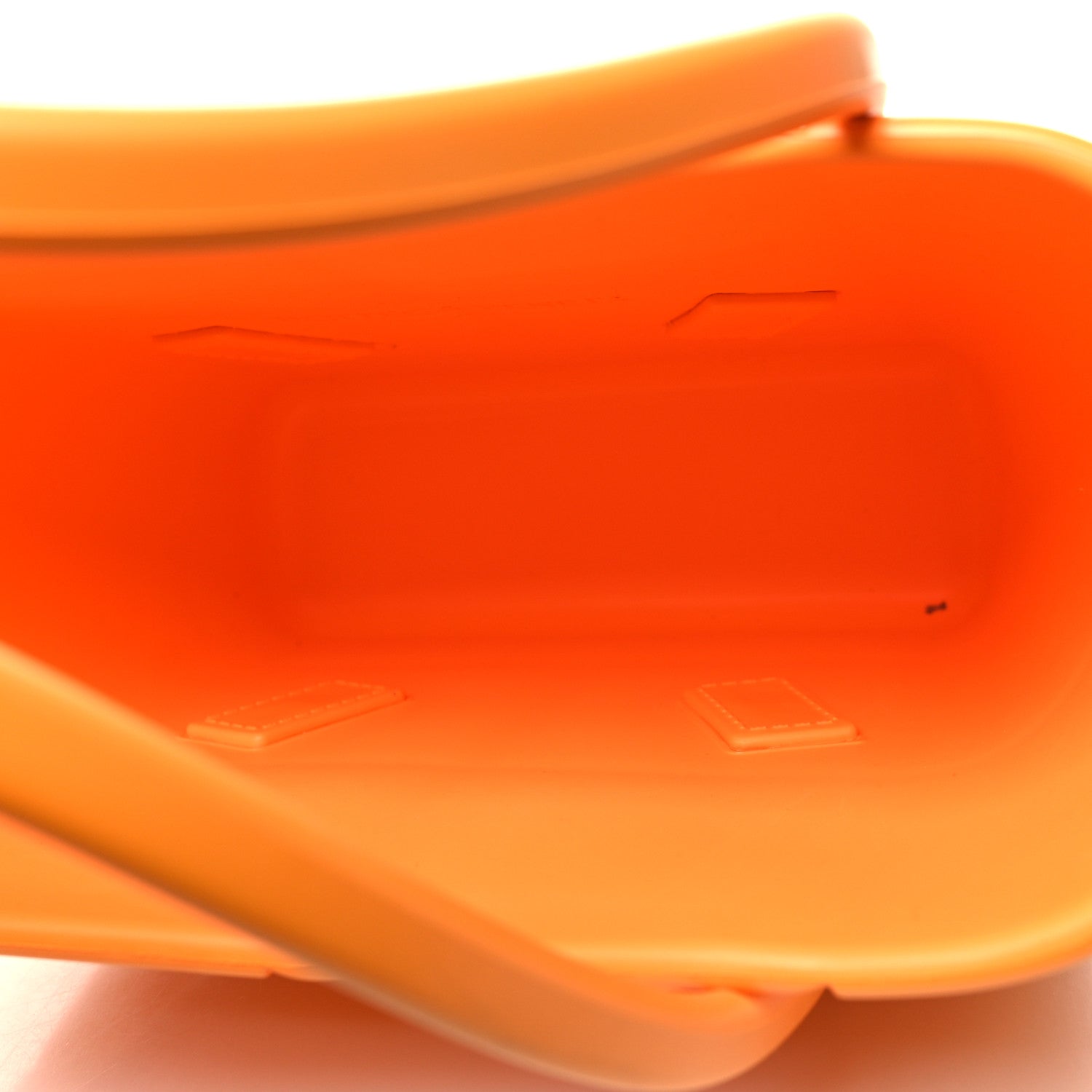 Bottega Veneta Rubber Maxi Intrecciato Mini Arco Tangerine 5 of 9