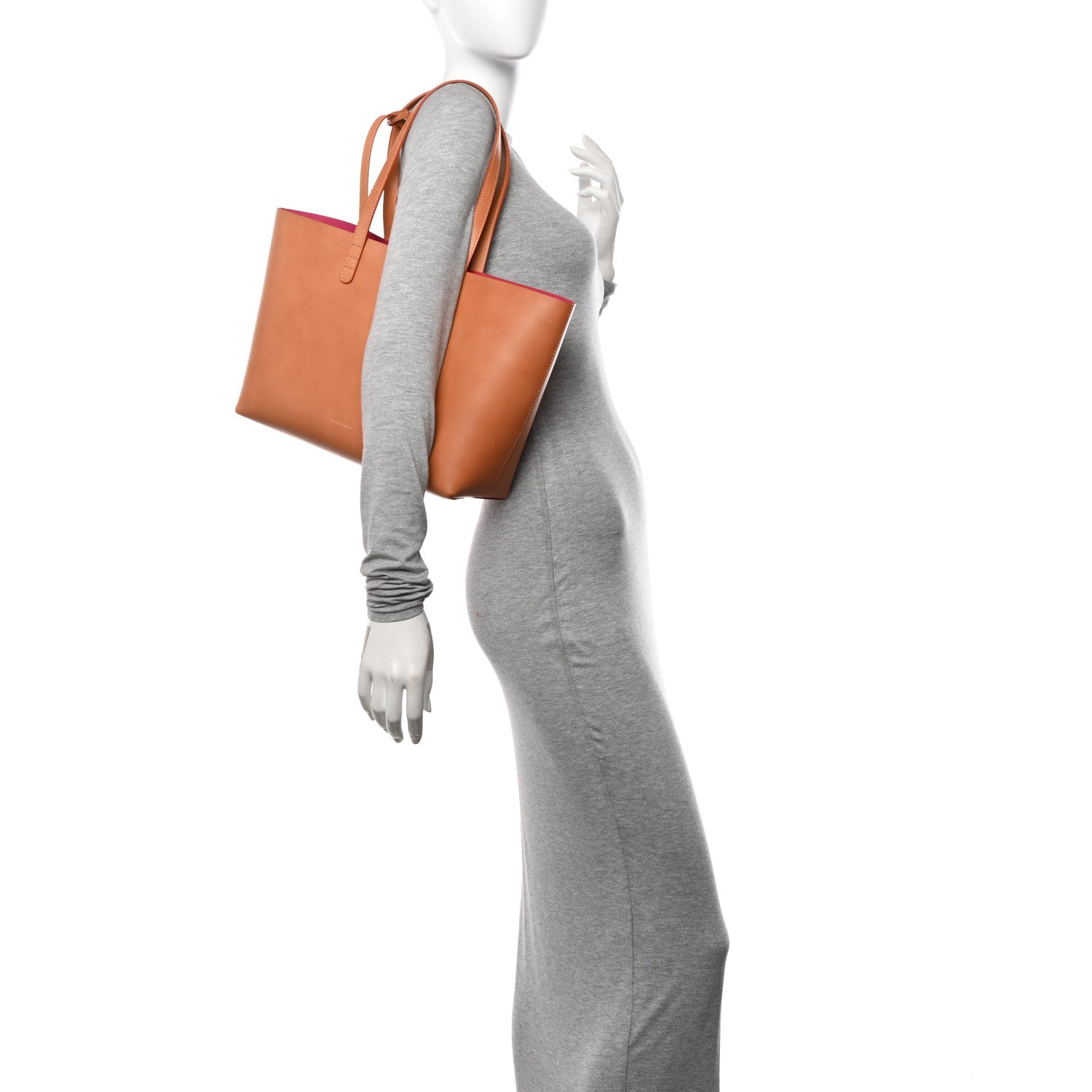 Mansur Gavriel Calfskin Small Shopping Tote Cammello Dolly 2 of 12