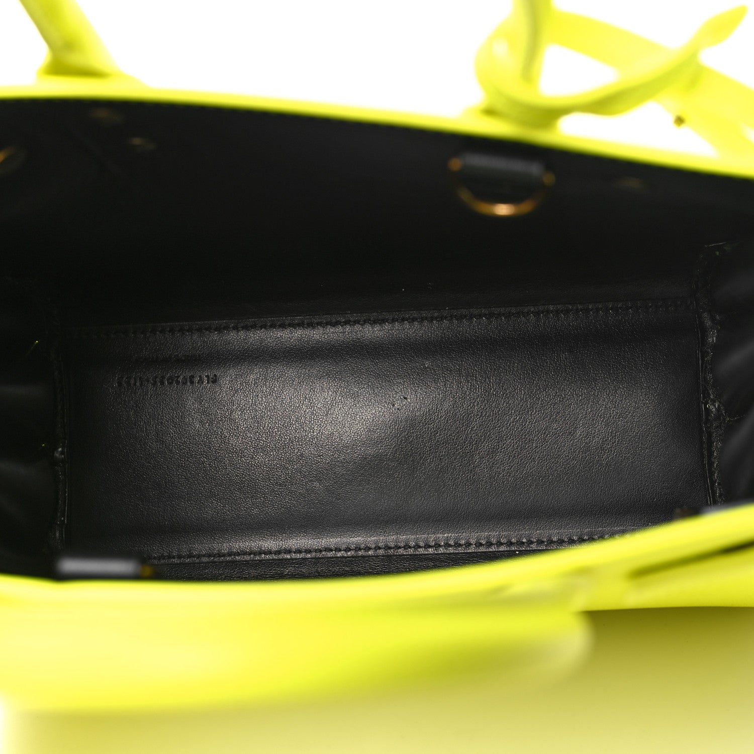 Saint Laurent Calfskin Nano Sac De Jour Neon Yellow 5 of 11