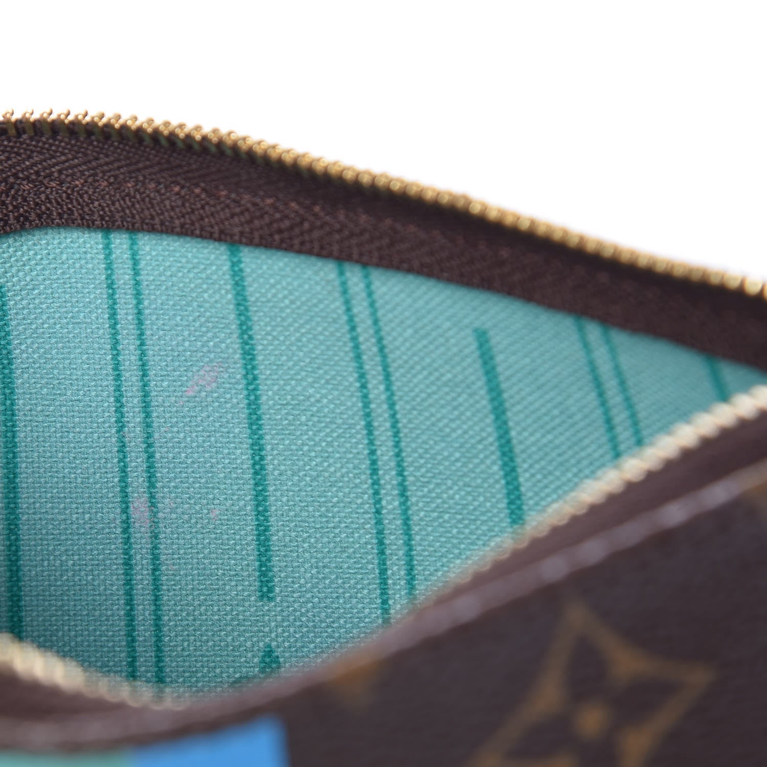 Louis Vuitton Monogram My LV Heritage Mini Pochette Accessories Vert Clair Blue Clair 8 of 10