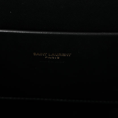 Saint Laurent Velvet Large Le Anne-Marie Shoulder Bag Black 6 of 9