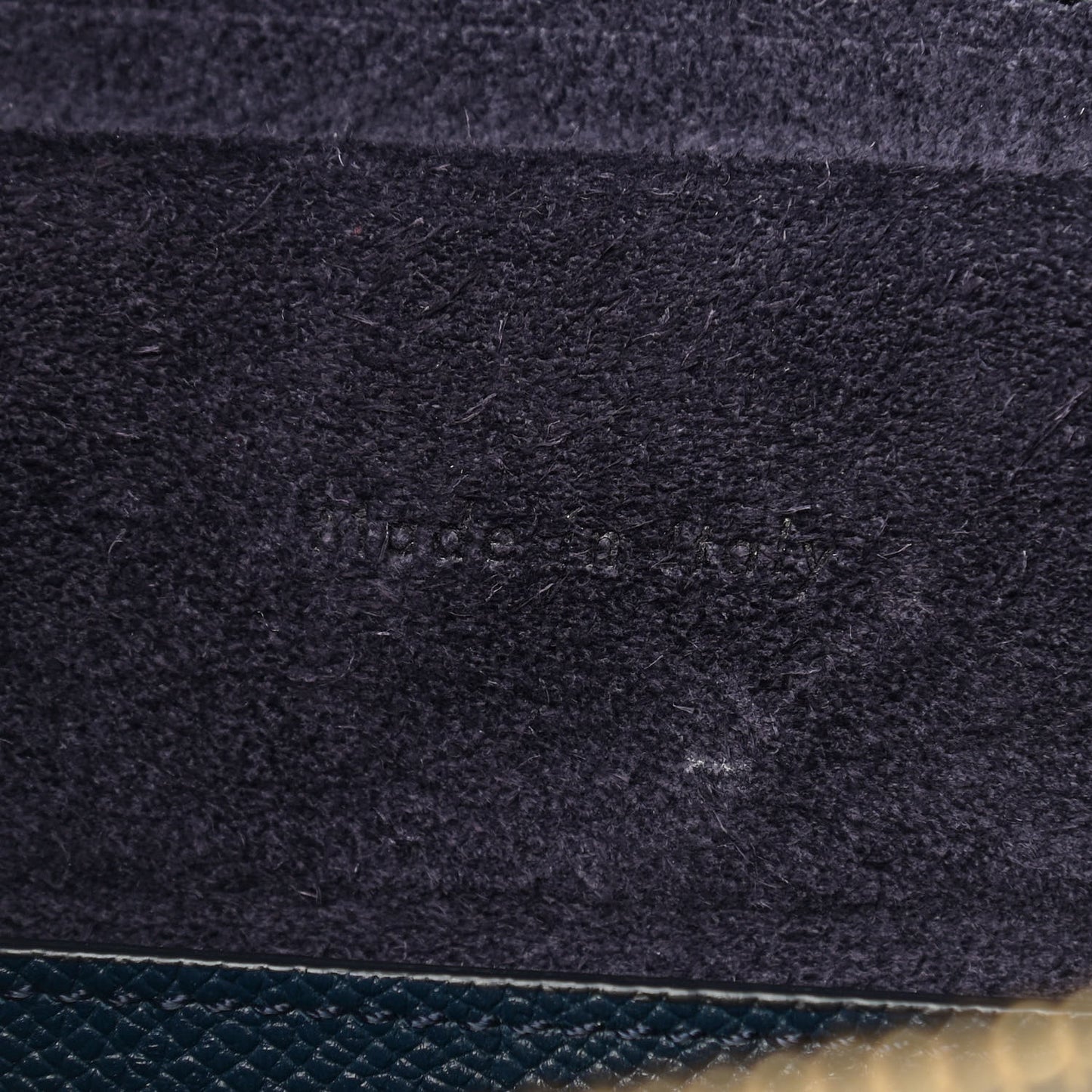 Baby Grained Calfskin Micro Belt Bag Abyss Blue