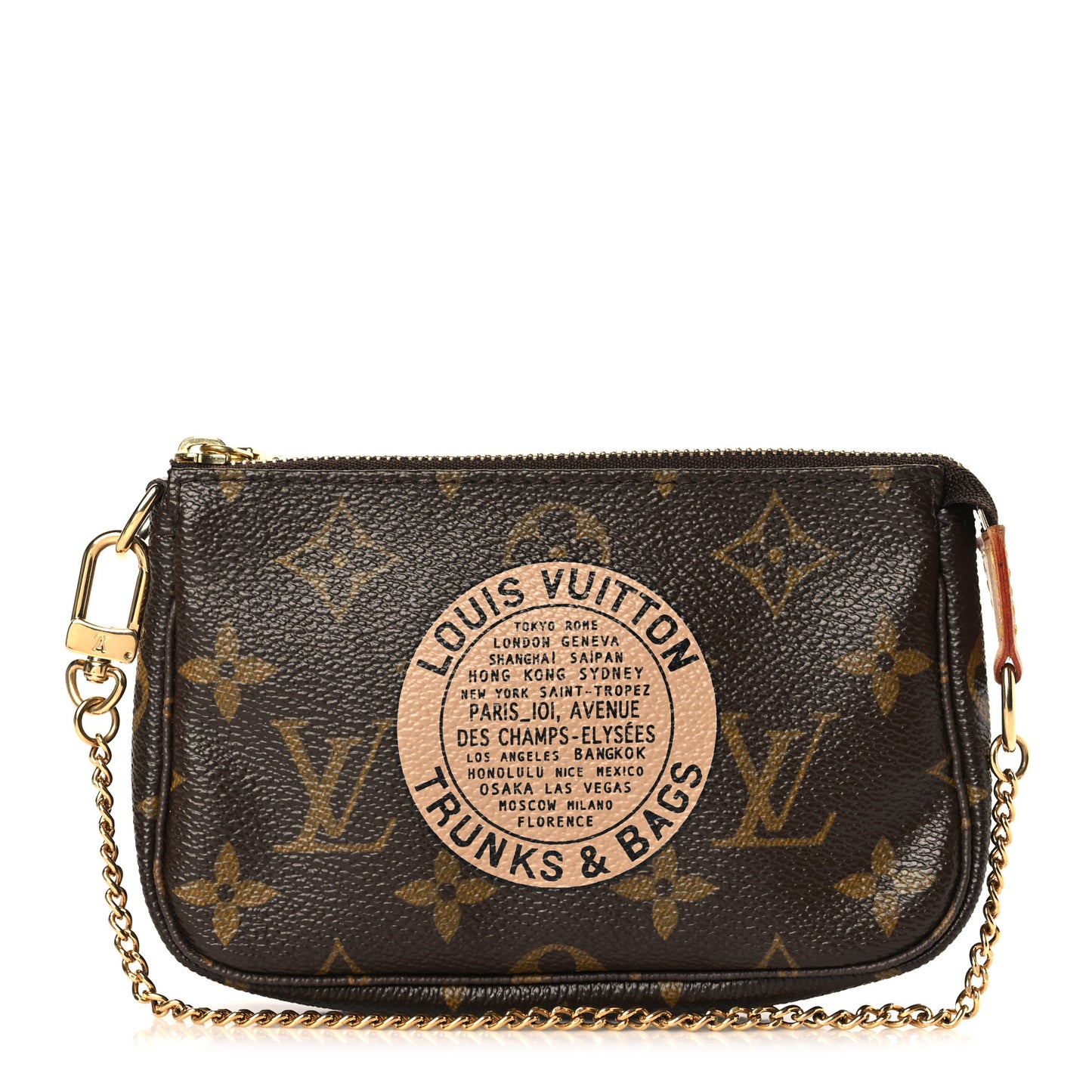 Monogram Complice Trunks and Bags Mini Pochette Accessories Beige