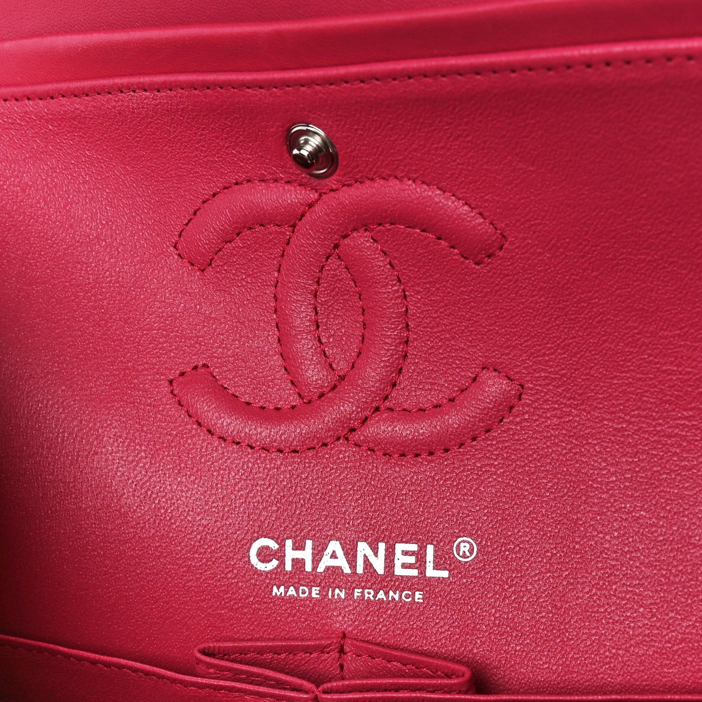 Lambskin Quilted Small Double Flap Pink