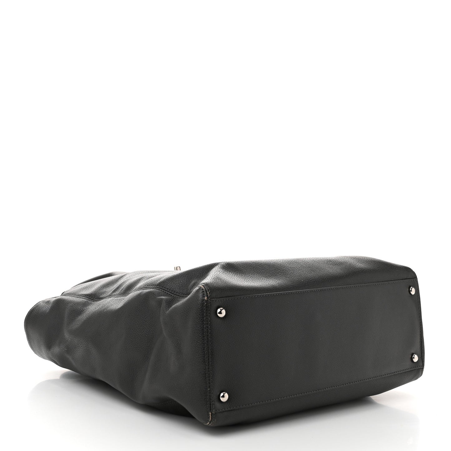 Calfskin Tall Cerf Tote Anthracite