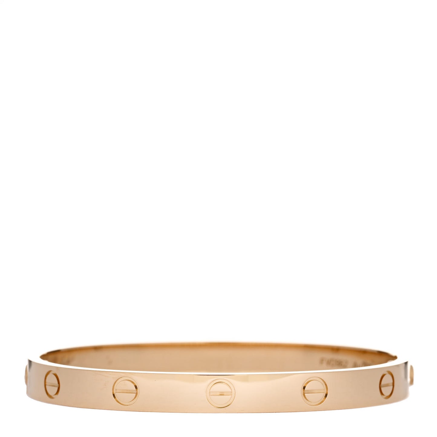 18K Yellow Gold LOVE Bracelet 17