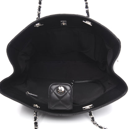 Chanel Calfskin Quilted Large Classic Shopping Tote Black 5 of 10