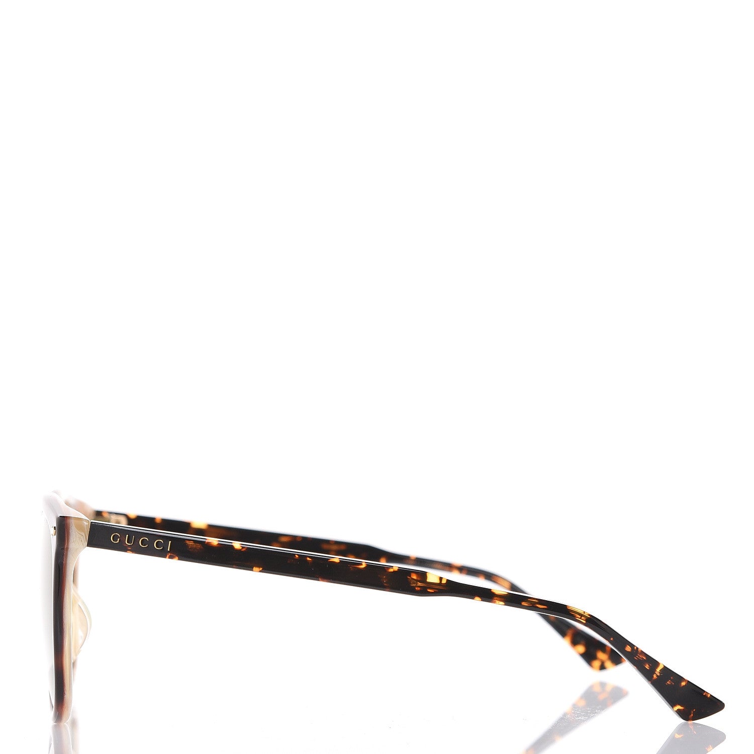 Gucci Acetate Square Frame Sunglasses GG0196SK Tortoise 2 of 8