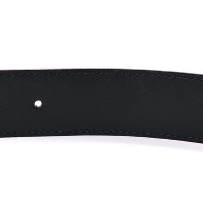 Louis Vuitton Suede Calfskin Mini Damier Belt 100 40 Bordeaux 5 of 6