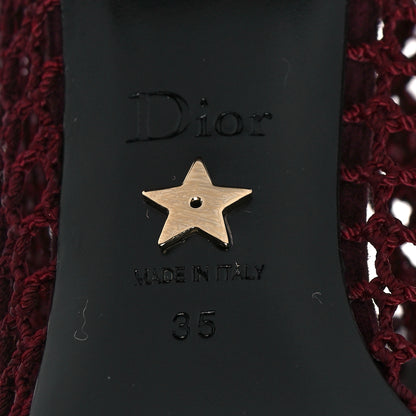 Christian Dior Suede Resille Naughtily-D 30mm Ankle Boots 40.5 Rouge Noir 7 of 8