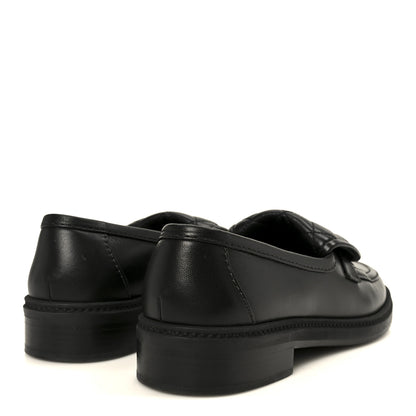 Chanel Lambskin Quilted CC Turnlock Loafers 38.5 Black 5 of 11