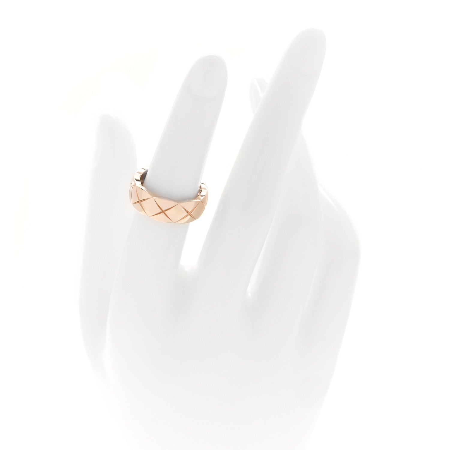 Chanel 18K Beige Gold Small Coco Crush Ring 51 5.75 2 of 5