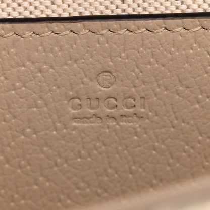 Gucci GG Supreme Monogram Textured Dollar Calfskin Web Mini Ophidia Envelope Shoulder Bag Beige Mystic White Oatmeal 6 of 11