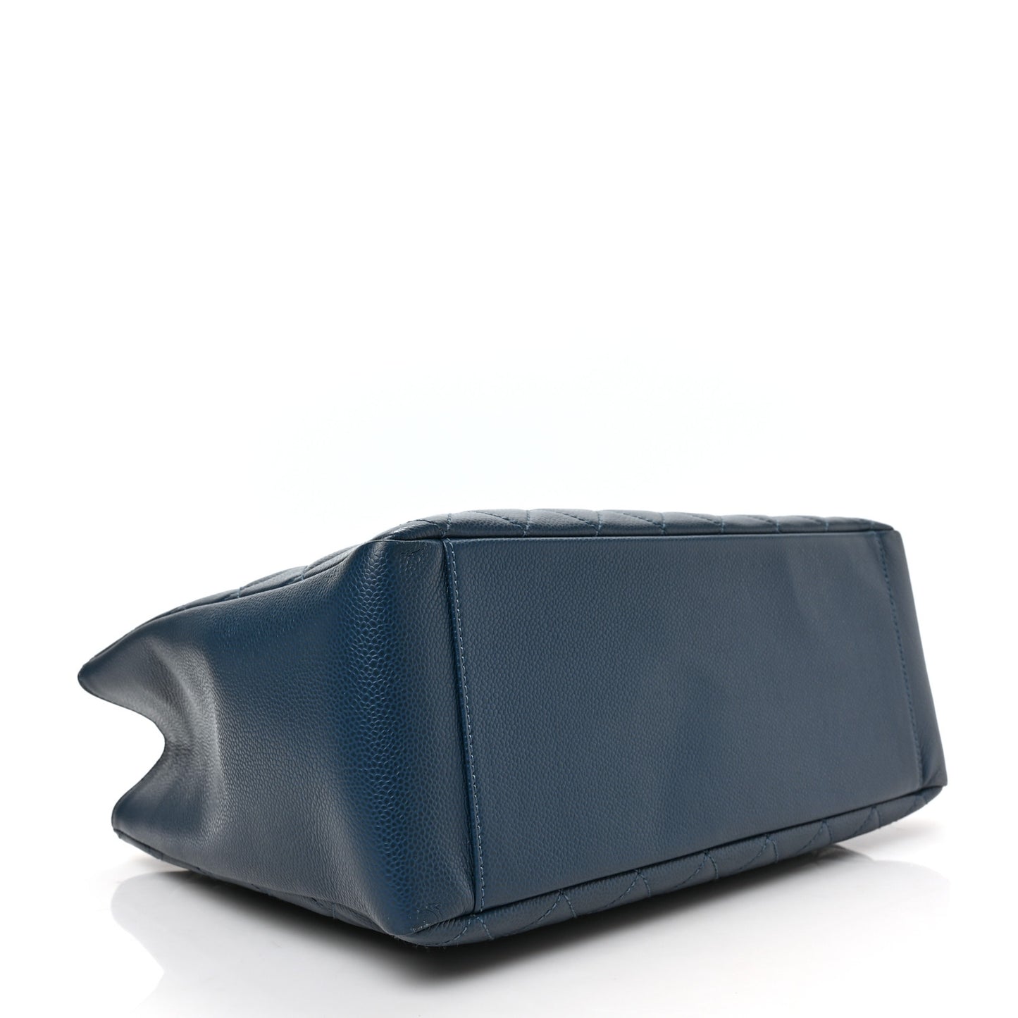 Caviar Quilted Grand Shopping Tote GST Blue