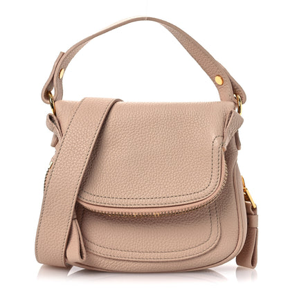 Tom Ford Pebbled Calfskin Jennifer Mini Crossbody Bag Blush Nude 1 of 12