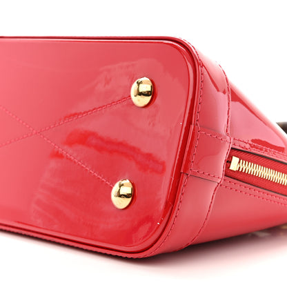Louis Vuitton Patent Monogram Alma BB Scarlet 9 of 11