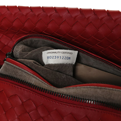 Bottega Veneta Nappa Intrecciato Brick Tote Red 6 of 10