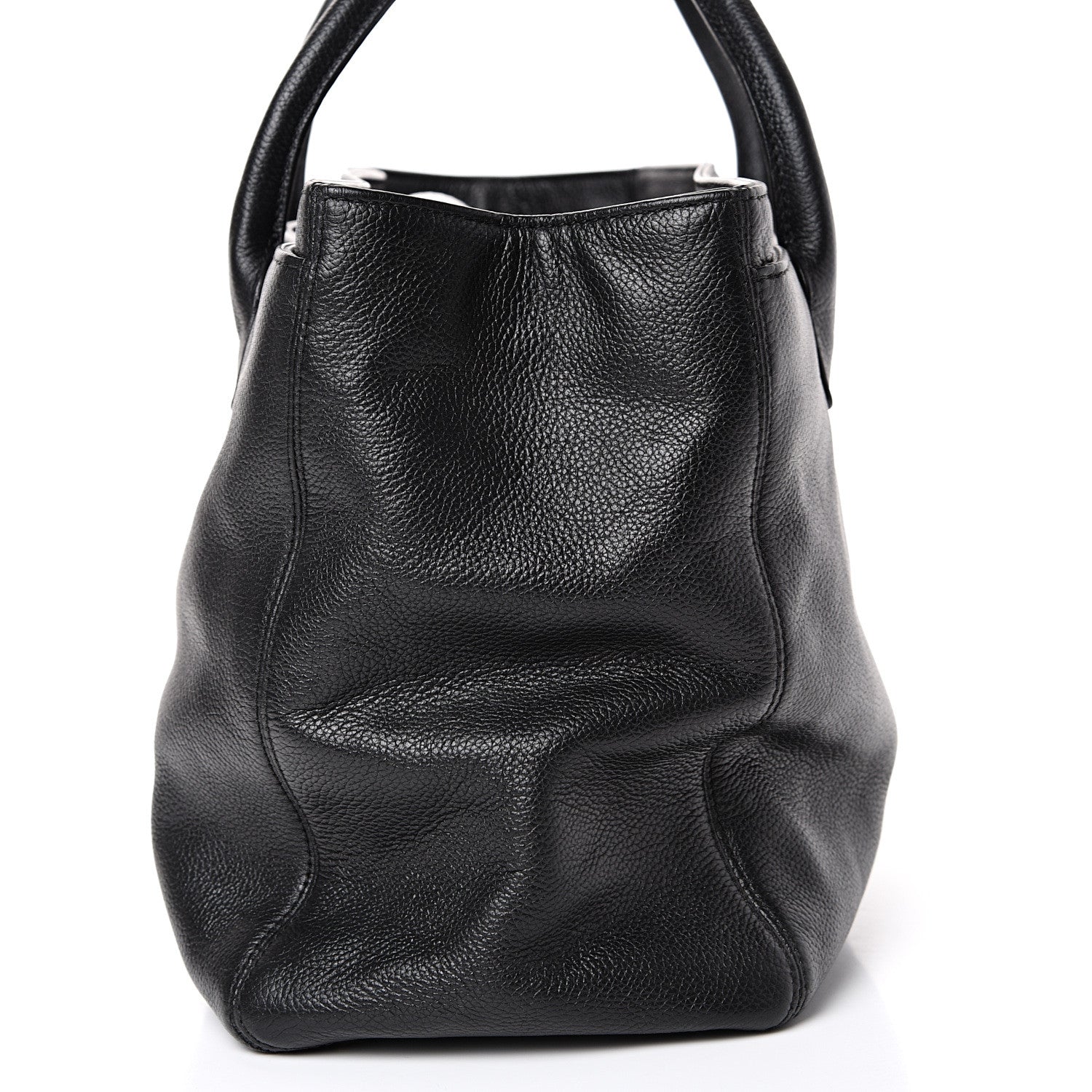 Chanel Calfskin Cerf Executive Shopper Tote Black 13 of 13