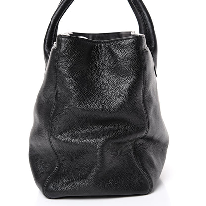 Chanel Calfskin Cerf Executive Shopper Tote Black 13 of 13
