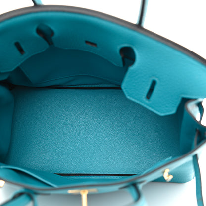 Hermes Togo Birkin 30 Turquoise 6 of 16