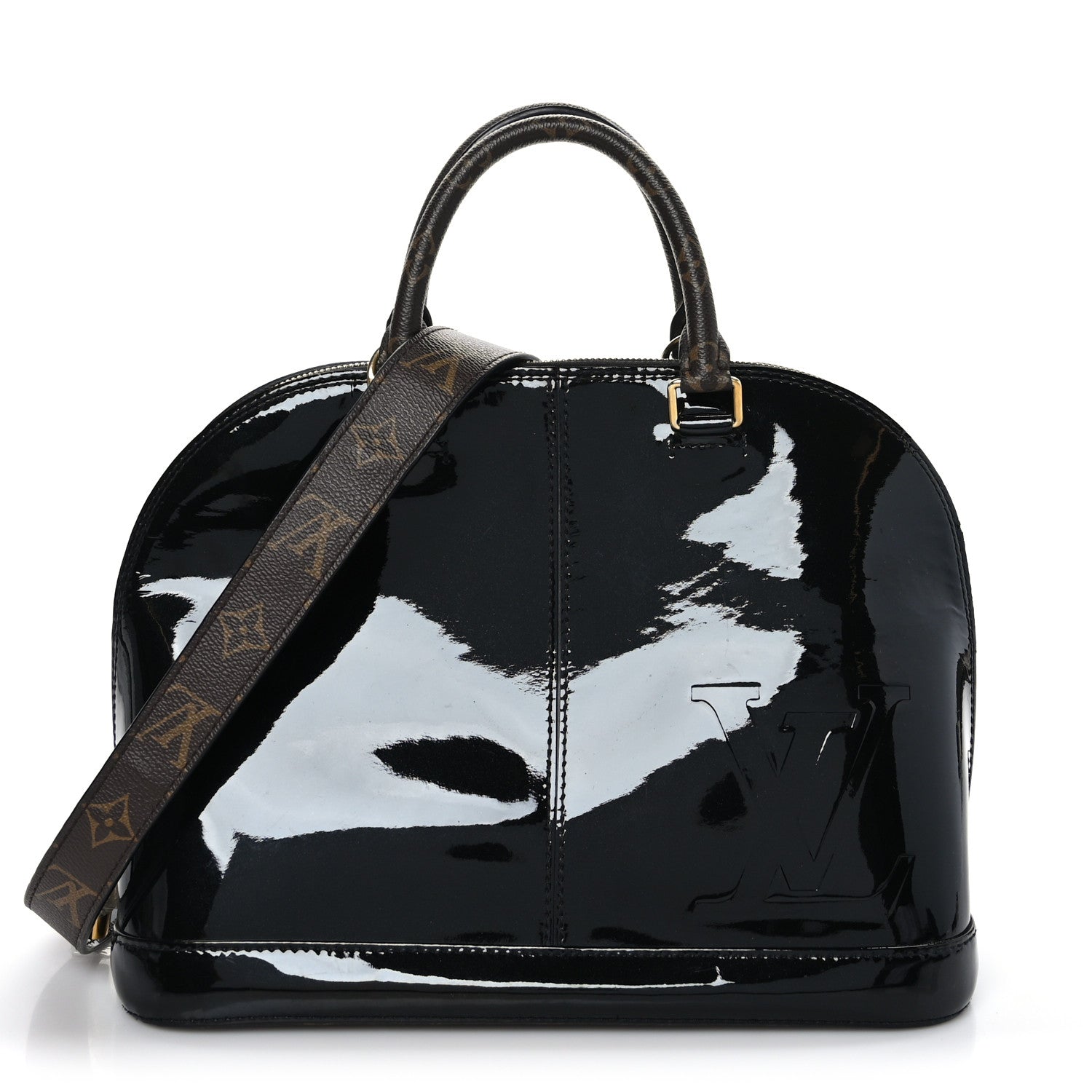 Louis Vuitton Patent Monogram Alma PM Black 1 of 8