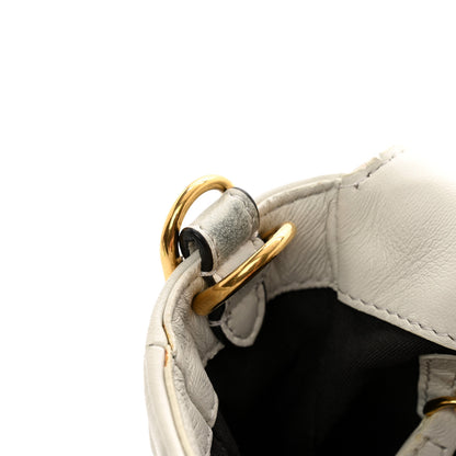 Fendi Nappa FF 1974 Embossed Baguette White 11 of 13