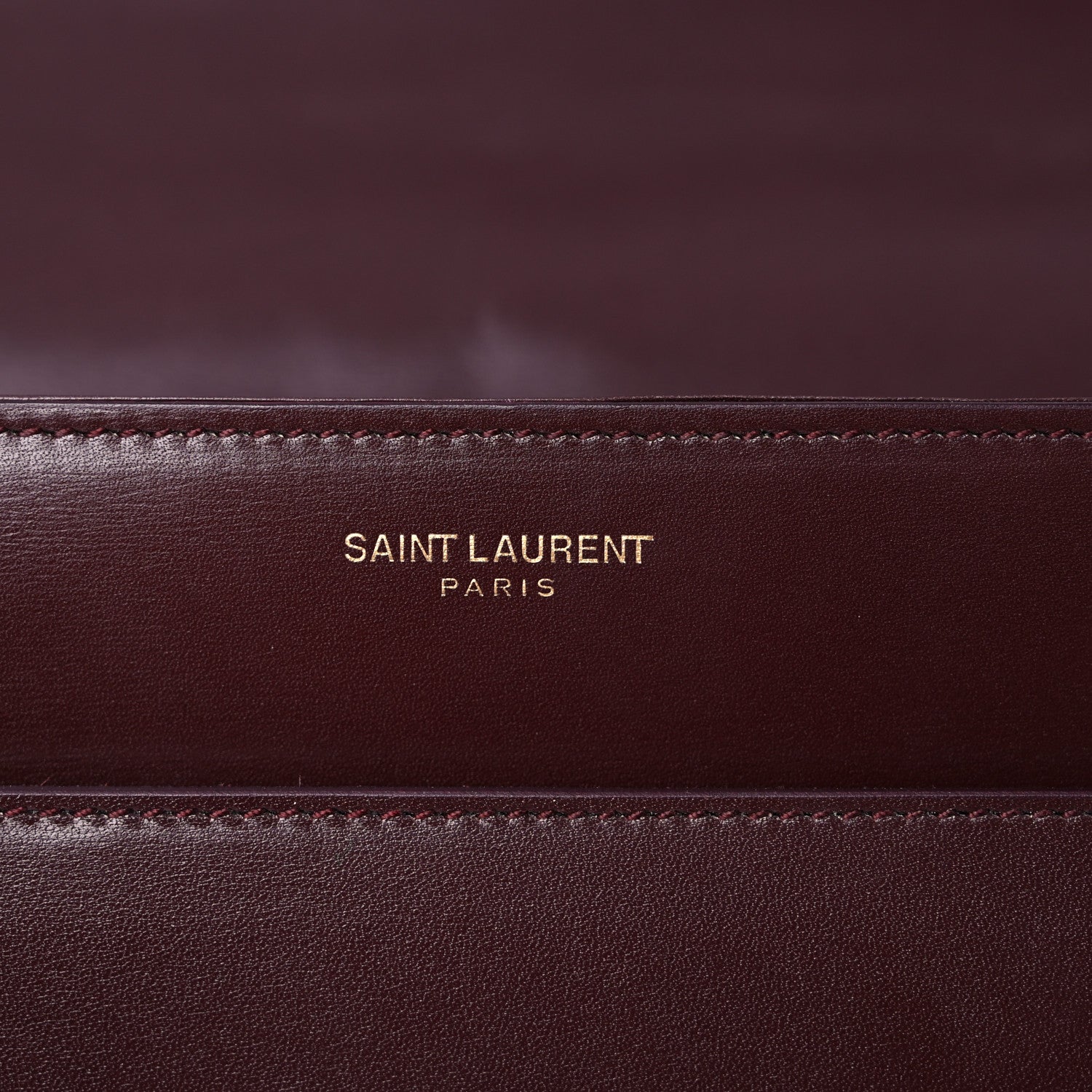 Saint Laurent Calfskin Large Highschool Satchel Burgundy 6 of 16