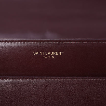 Saint Laurent Calfskin Large Highschool Satchel Burgundy 6 of 16