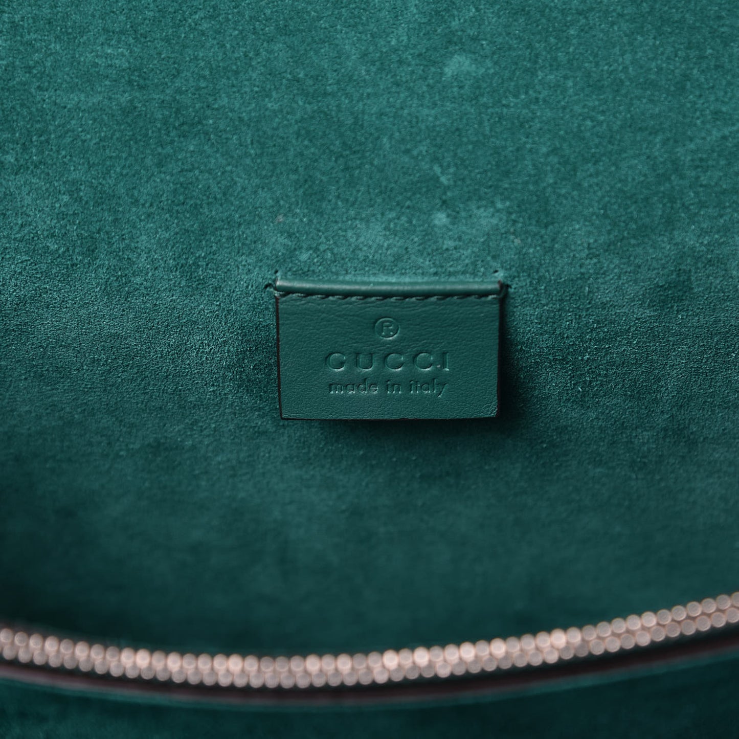 GG Supreme Monogram Embroidered Medium Dionysus Shoulder Bag Emerald