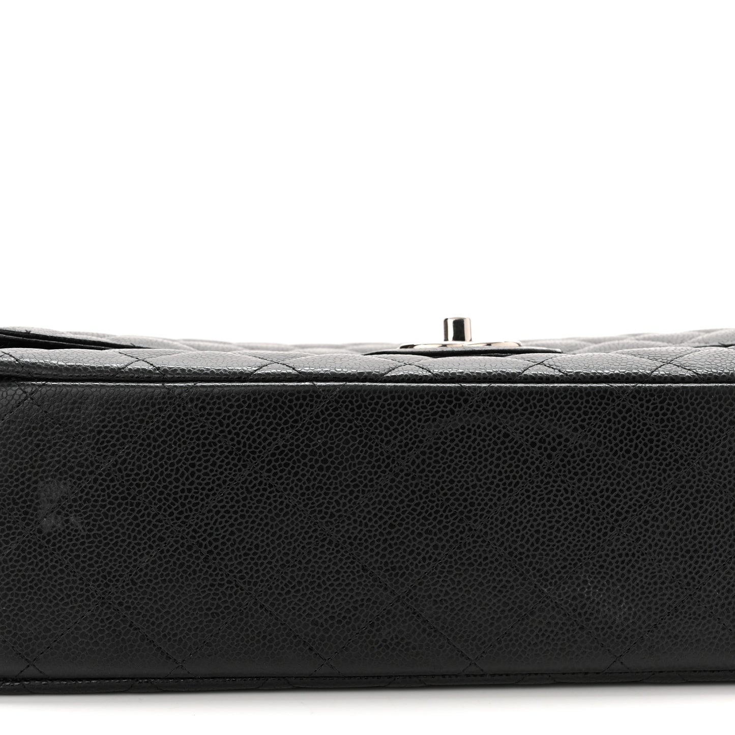 Caviar Quilted Maxi Double Flap Black