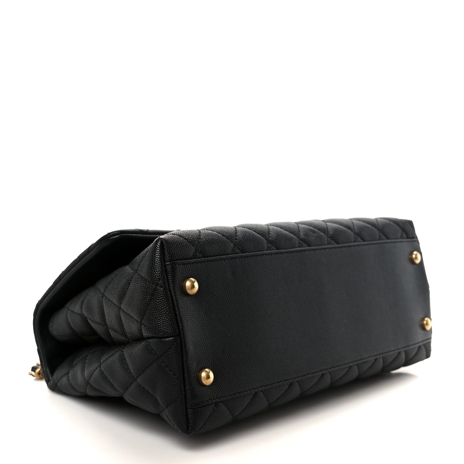 Chanel Caviar Quilted Small Coco Handle Flap Black 4 of 12