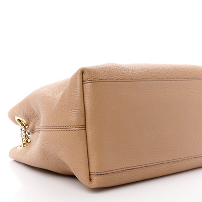 Gucci Pebbled Calfskin Medium Soho Chain Shoulder Bag Camelia 11 of 16