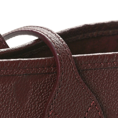 Louis Vuitton Empreinte Monogram Giant Neverfull MM Wine 11 of 12