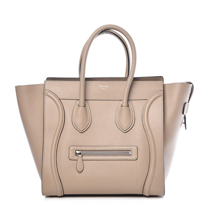 Celine Drummed Calfskin Mini Luggage Dune 1 of 11