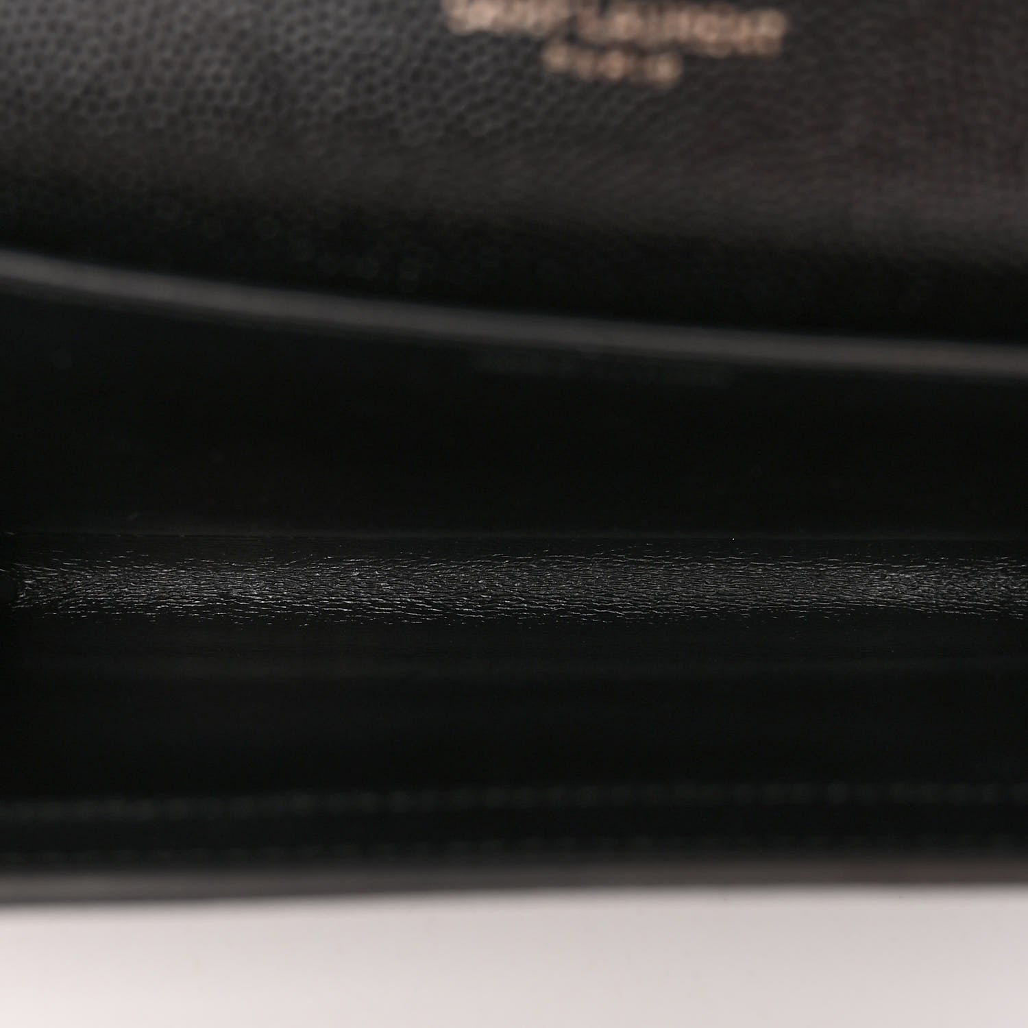 Saint Laurent Grain De Poudre Monogram Uptown Chain Wallet Black 6 of 10