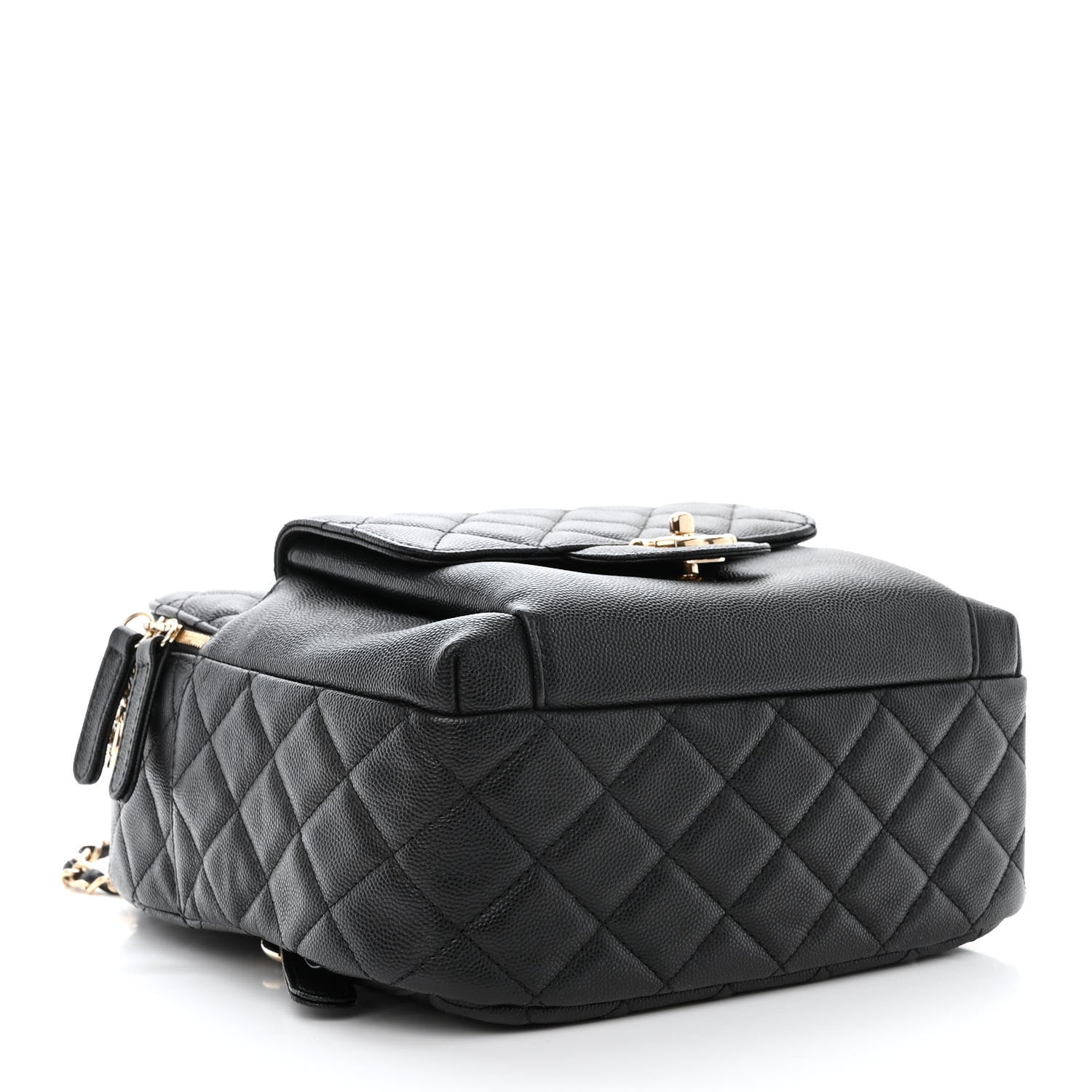 Chanel Caviar Quilted Medium Zip Around Backpack Black 4 of 10