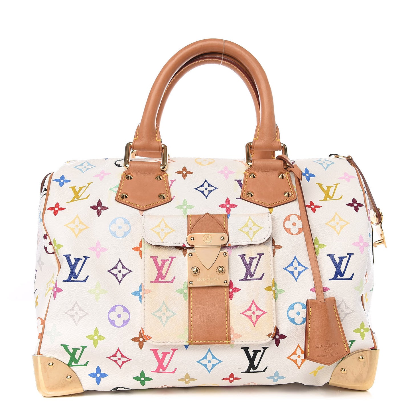 Monogram Multicolor Speedy 30 White