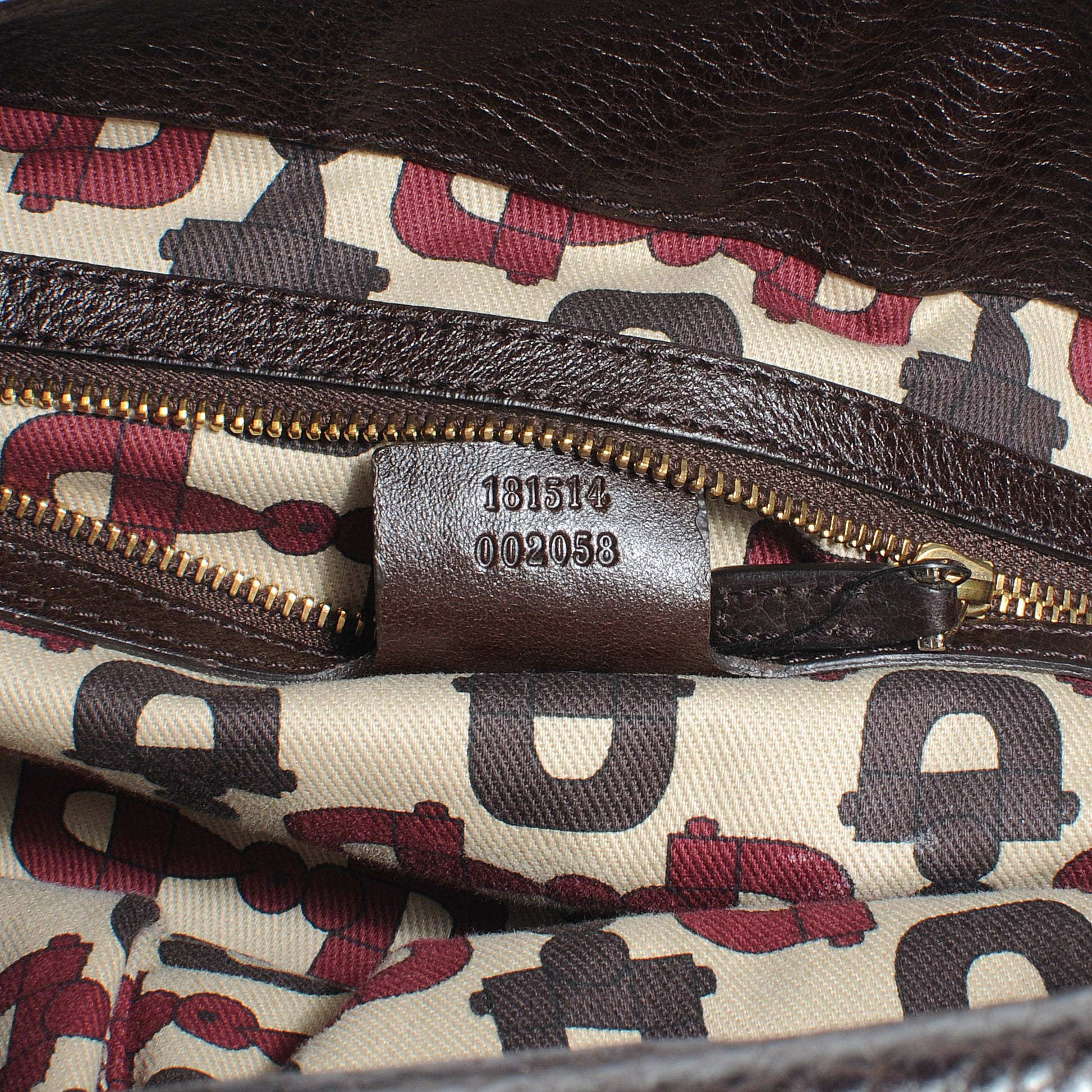 Gucci Leather Guccissima Trim Large Signoria Hobo Dark Brown 7 of 7