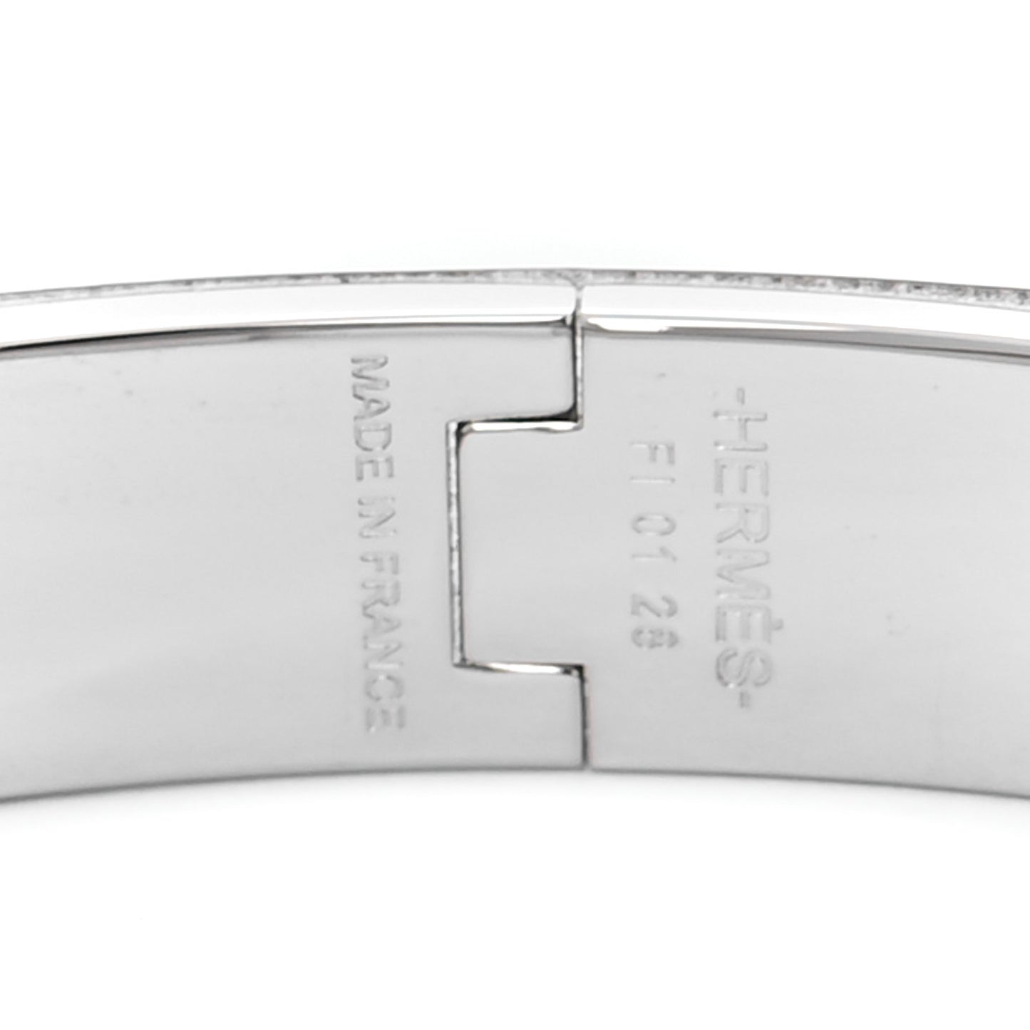 Enamel Narrow Clic Clac H Bracelet GM Orange Graffiti